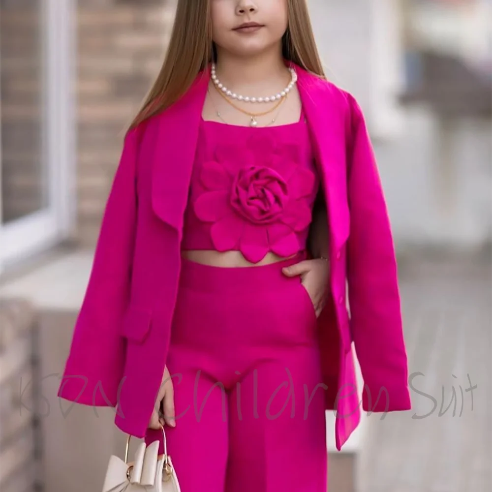 New Autumu Baby Girls Suit High Quality Single Breasted Children's Top And Bottom Clothes Set Loungewear Casual Two Pieces