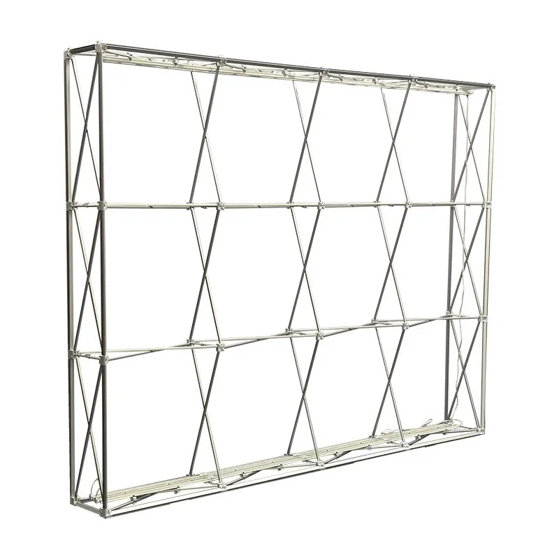 Folding light box, exhibition background wall portable dragnet display rack led