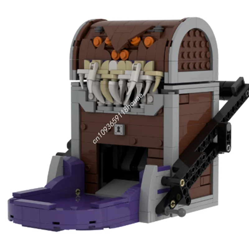 

586 шт. MOC DnD Dice Tower - Mimic nan Строительные блоки Рождественский подарок Тонкие движения Расслабляющий подарок «сделай сам» Идеально подходит для творческих взрослых