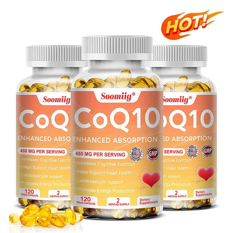 

Coenzyme Q10,To Promote Cardiovascular Health and Heart Health,Provide Energy To Support Joint Health,Gluten-Free