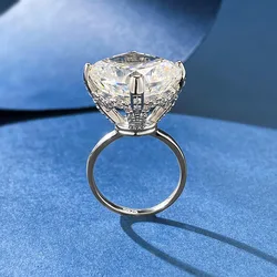 Solitaire 8ct Moissanite Diamond Ring 100% Real 925 sterling silver Party Wedding band Rings for Women Bridal Engagement Jewelry