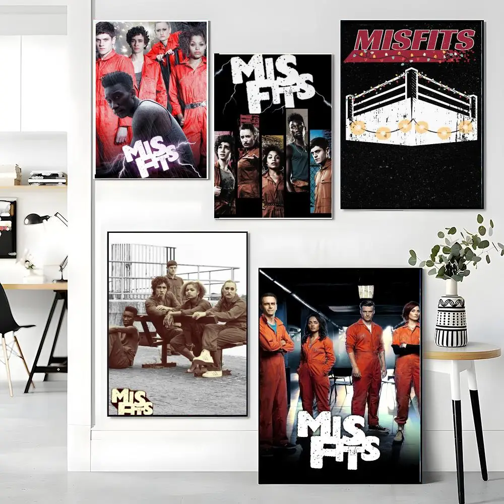 tv series M-Misfits-S Painting Calligraphy Boho Botanical Decor for Living Room Elegant Home Style