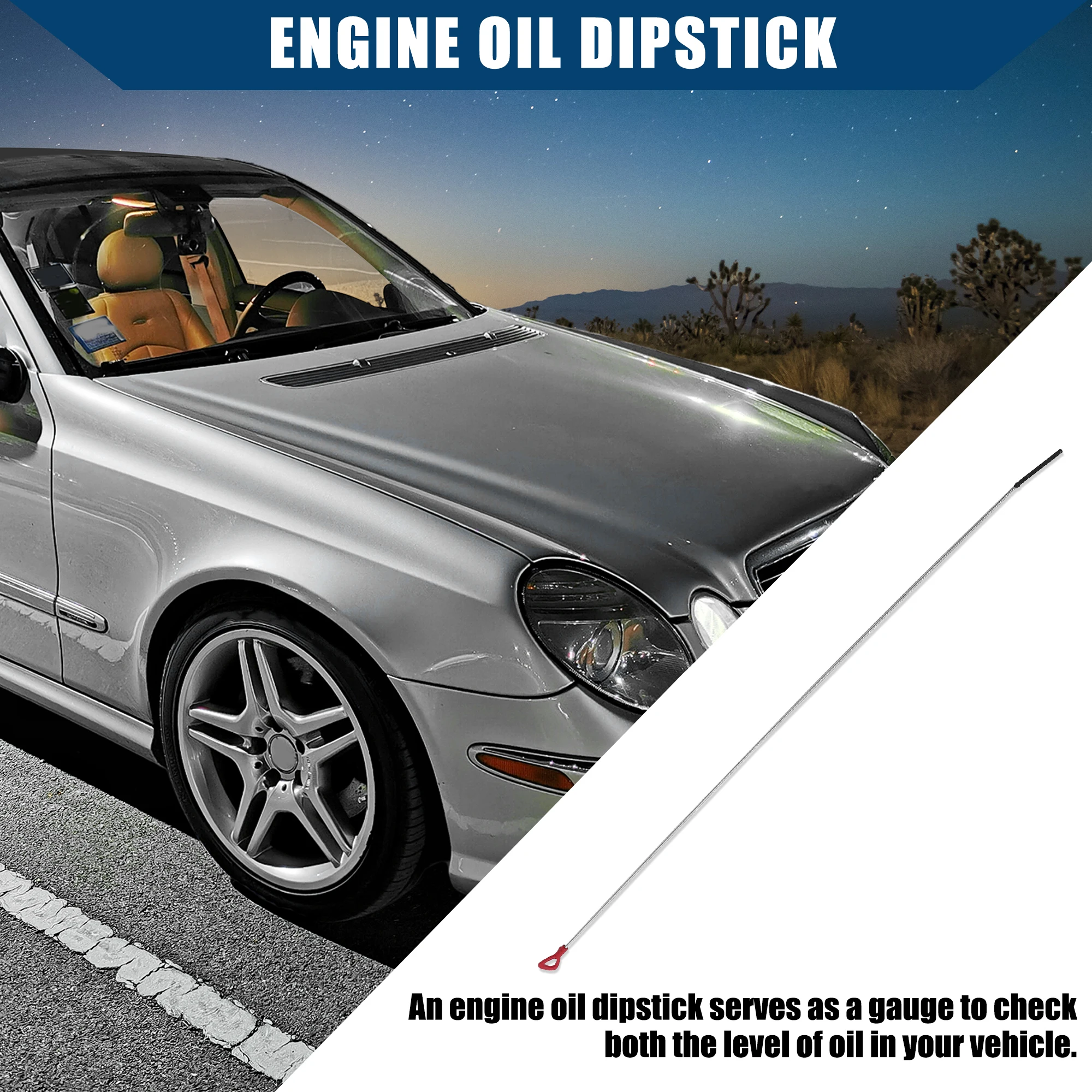 UXCELL-Indicador de nível do óleo do motor, vareta para Mercedes W140 W220 W202 W211 W203 W204 W163 R170 R12 W208 W221 W210 C216