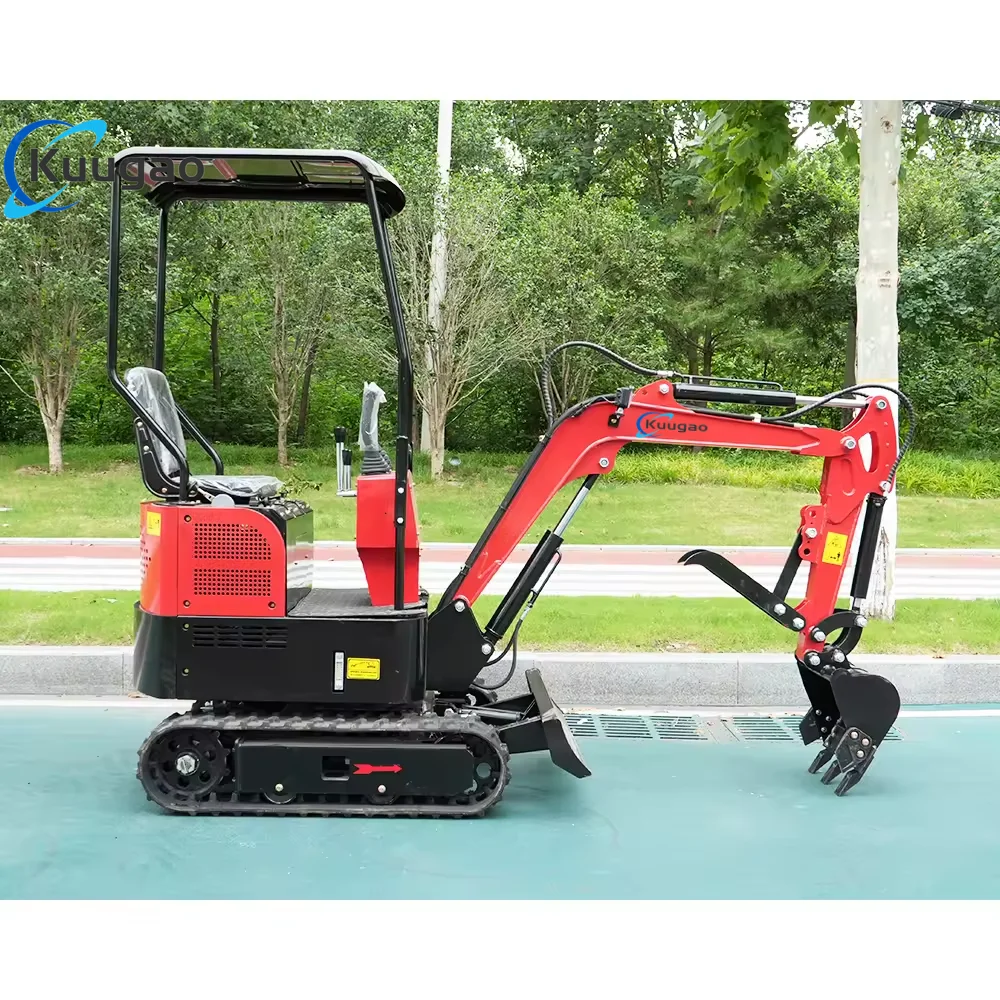 Mini excavadora minibagger de 1 tonelada Kubota 1 euro herramientas de jardinería excavadoras pequeñas excavadoras chinas minikoparka pequeña