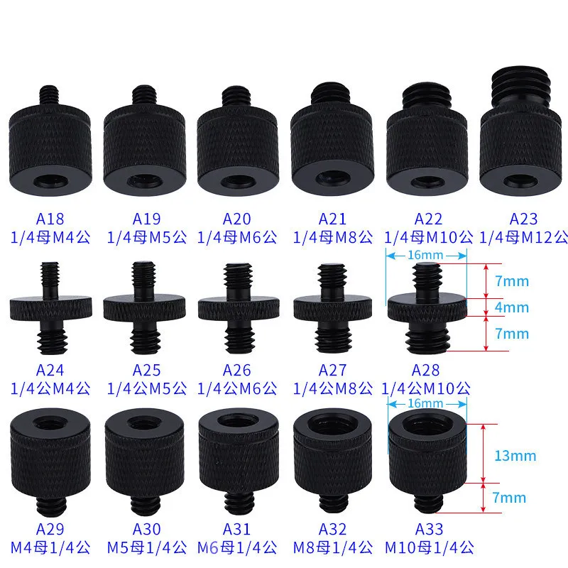 Projector Holder Adapter Fixing Screw 1/4 Turn M4567810 Camera Tripod Connection Conversion Accessories