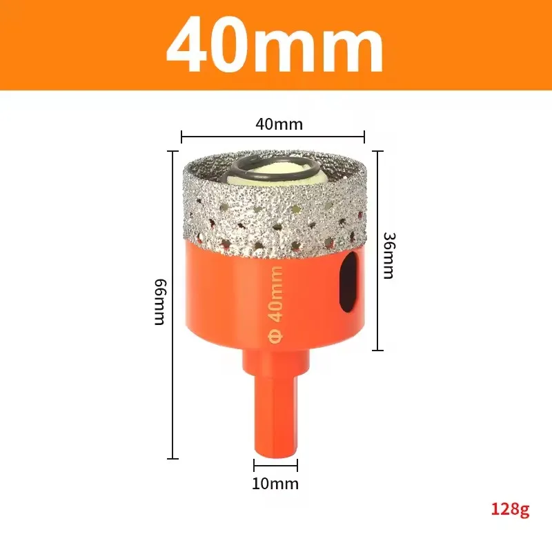 1 Pc 18-68 Mm Diamantgesoldeerde Kern Droge Boor Voor Porseleinen Tegels Marmer Glas Graniet Gat cup Saw Cutter Accessoires Snijden