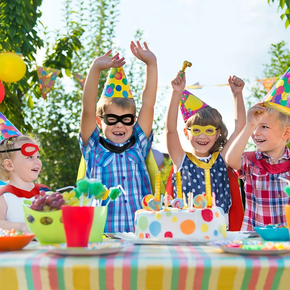 Mantello e maschera da supereroe per bambini, costumi da supereroe per travestimenti da Festival