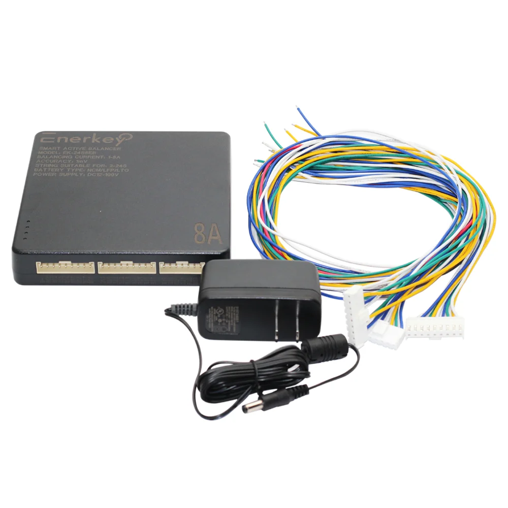 Enerkey EK-24S8EB 8A 2S~24S Smart Active Balancer Li-ion/Lifepo/LTO Batterij Actieve Egalisatie Ondersteuning CAN-poort UL-CSA/VDE
