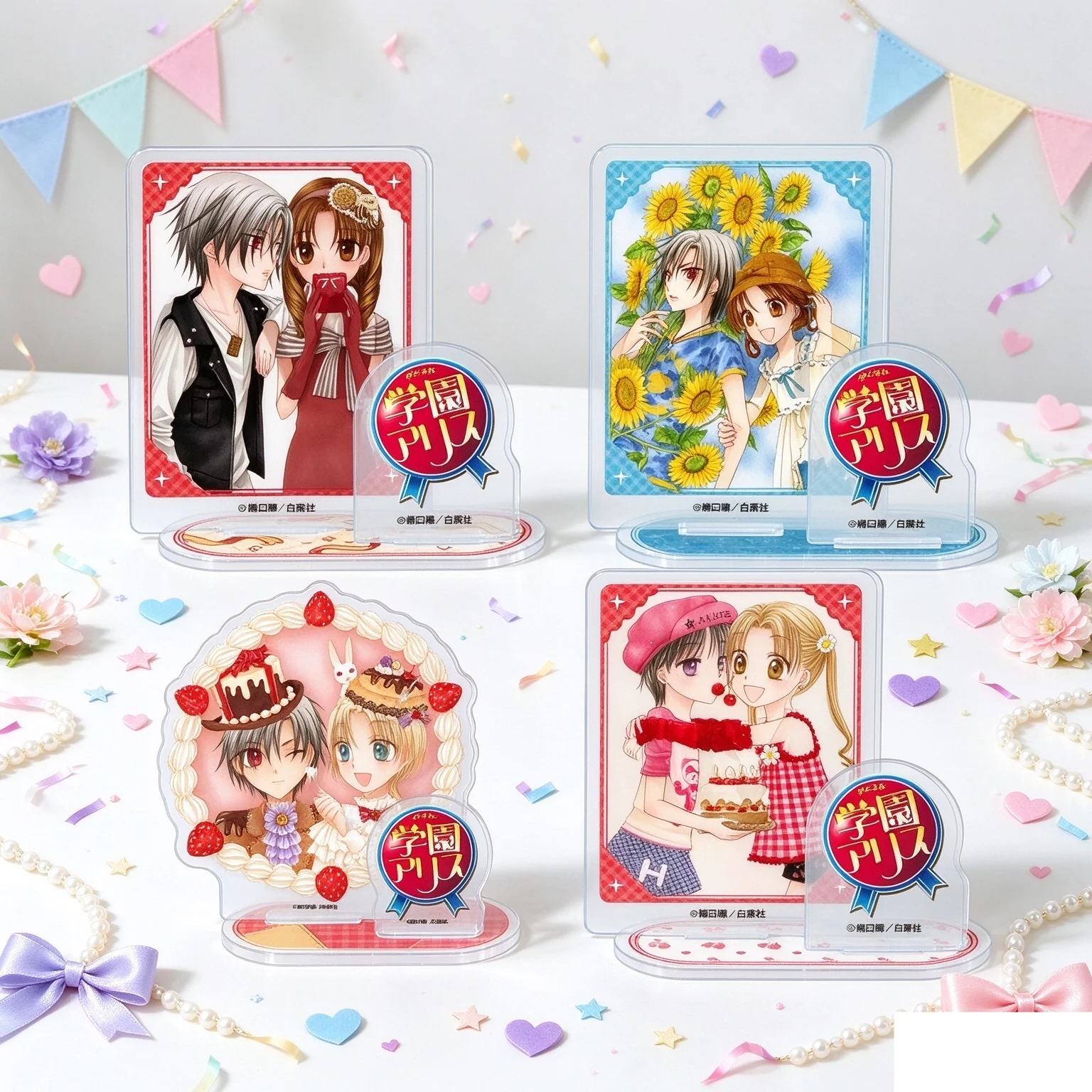 New Style Hot 15CM Anime Gakuen Alice Model Action Figure Peripheral Collection Acrylic Stand Model Decorations Gifts Keychain