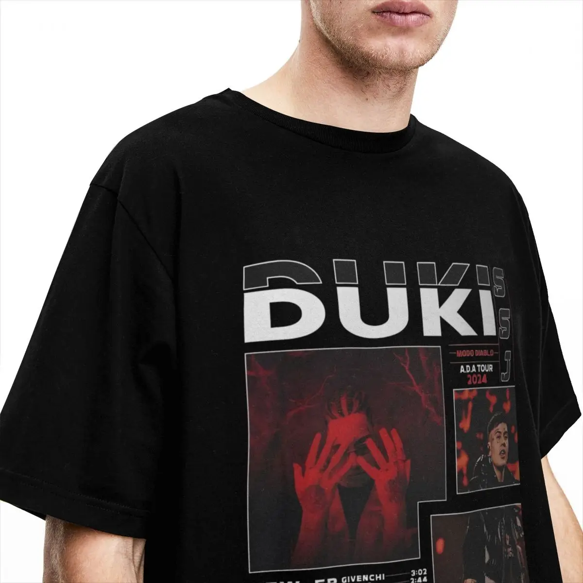 Duki ADA Tour 2024 T-Shirt Male Y2K Retro 100 Cotton T Shirts Summer Comfortable Harajuku Tee Shirt Hot Sale Oversized Tops