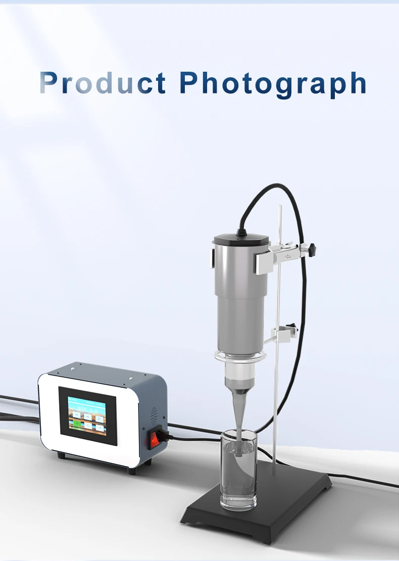 Ultrasonic Cell Breaker Laboratory Liquid Emulsion Separation and Extraction of Homogeneous Nanomaterials Dispersion Rod