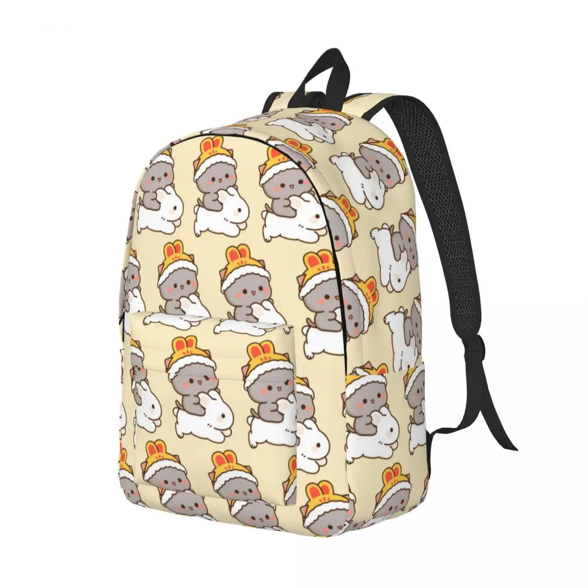 

Mochi Riding A Rabbit Sugar And Peach Goma Couple Backpack Daypack Large Capacity BookBag School Bag Shoulder Bags for Men Women