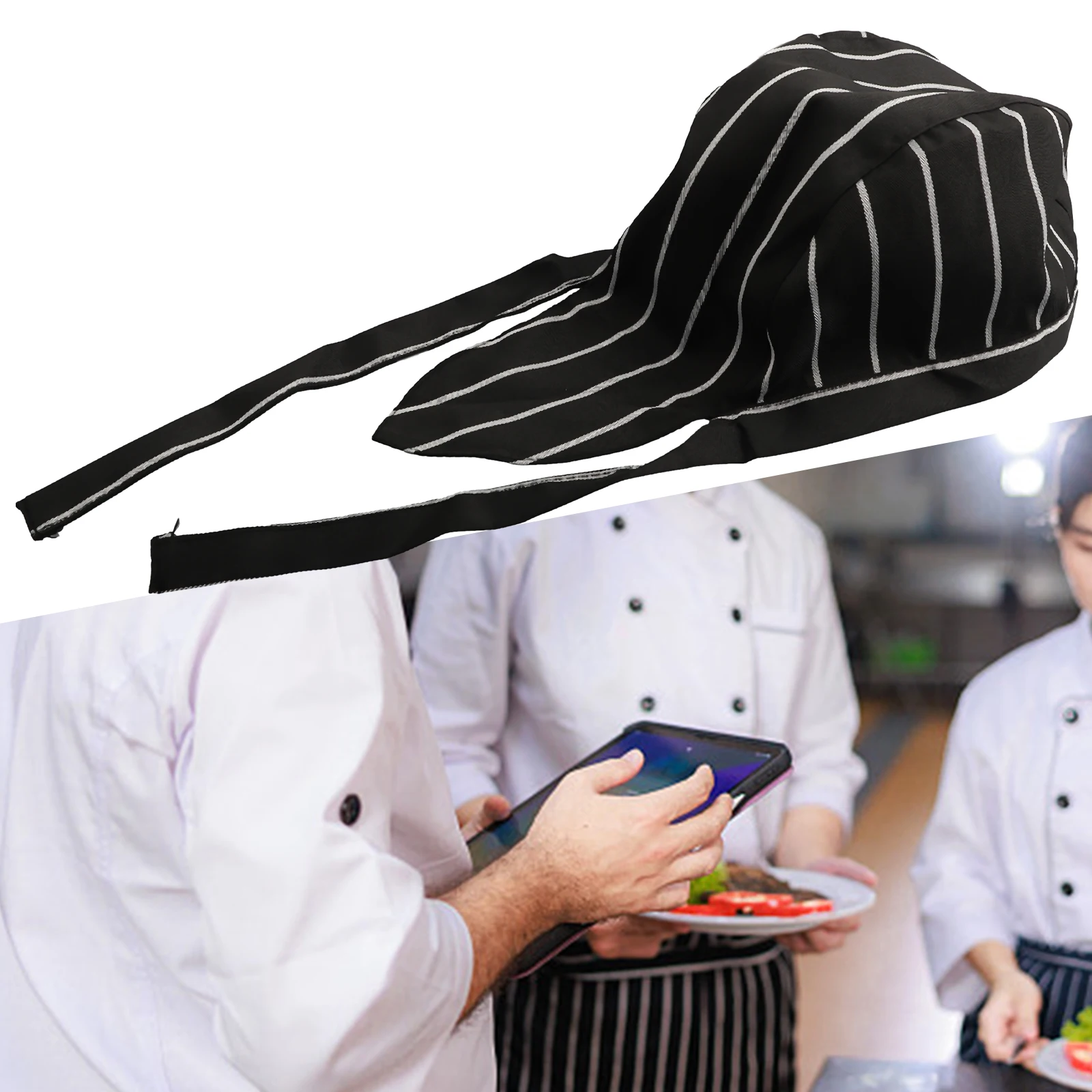 Soft Cotton Chef Hat Restaurant Catering Chef Hat Kitchen Cooking Chef Hat Black Cotton Chef Hat For Daily Wear And Chef Uniform