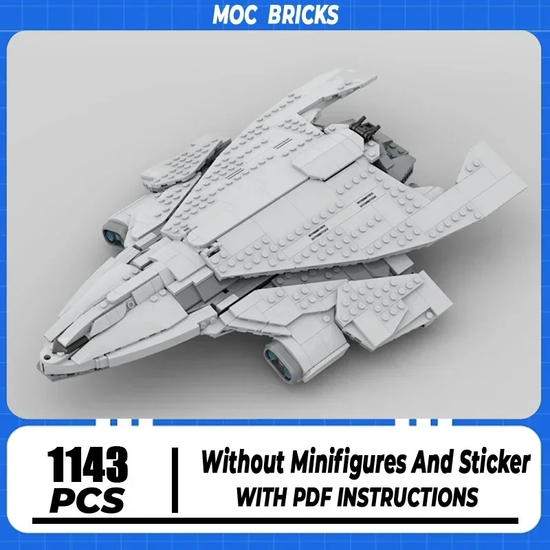 Military Series Moc Building Blocks1:250 Scale Star Citizan Hercules Starlifter Model Technology Fighter  Assembly Toys Gifts