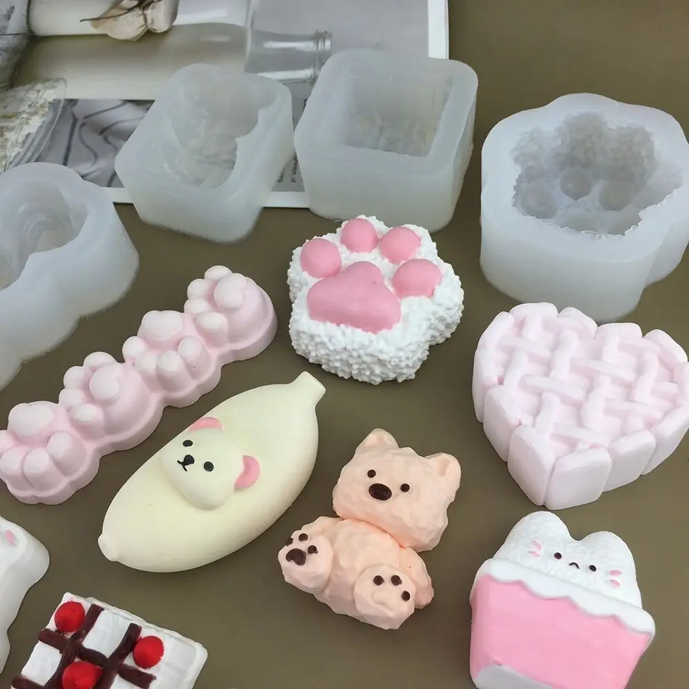 1Pcs New Animal Bunny Kitten Silicone Mold Multifunctional Cute Cartoon Mold Cartoon Baking Mould Bakeware Tool