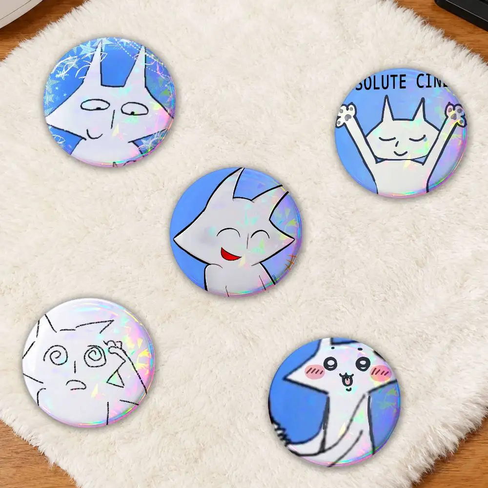 Puso Mem-e Badge On Backpack Accessories Enamel Pins Round Brooches Clothes Bag Decor Jewlery Friend Gifts