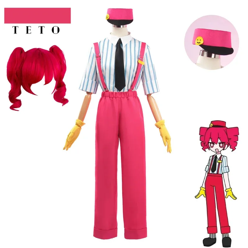 Nouveau Halloween Cosplay Anime Miku Mesmerizer Cosplay Costumes Teto barboteuses Anime jeu de rôle uniforme Halloween fête Dressing pour W