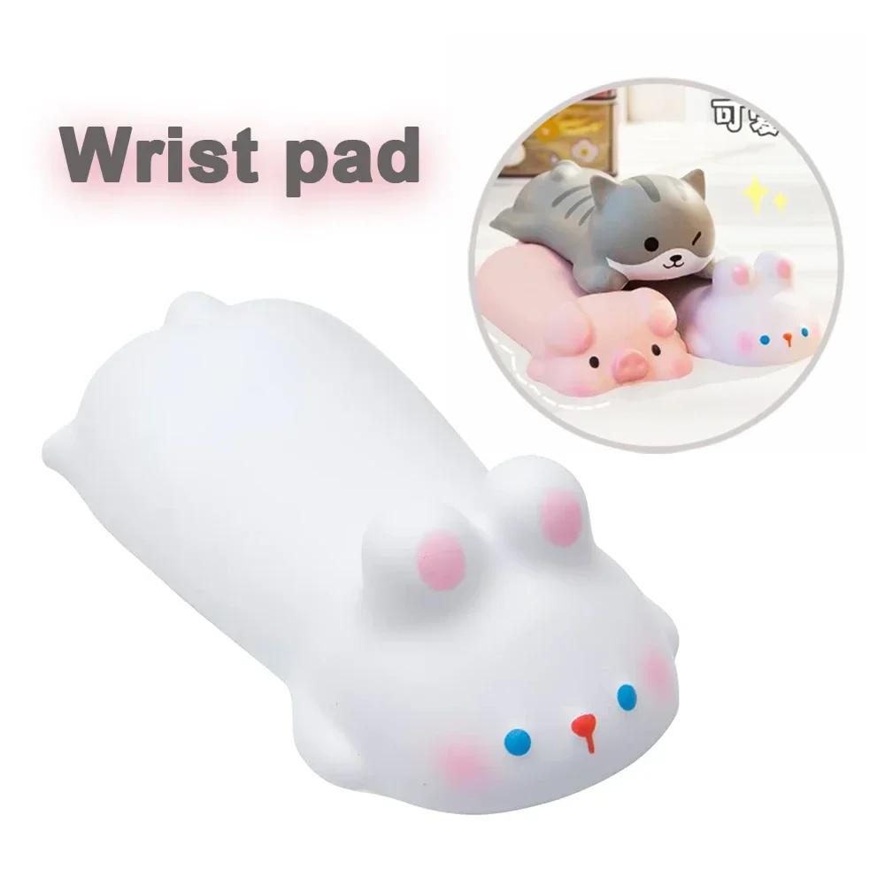 

Cute Cartoon Ergonomic Mouse Pad Non-slip PU Streamline Wrist Rest Support Mat Computer Mousepad For PC Office Gamer Accessories