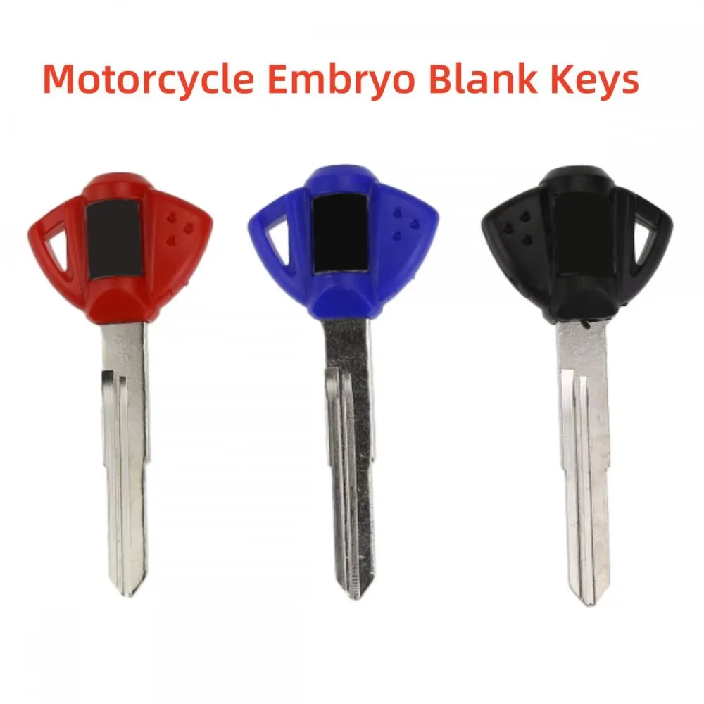 1~3Pcs Motorcycle Embryo Blank Keys For Suzuki GSXR 600 750 650S GSXS 750 BURGMAN 650 Security Emergency Motorcycle Accessories