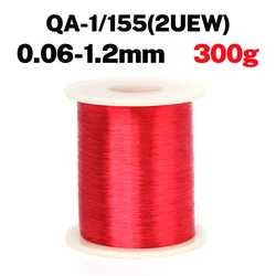 300g Red Polyurethane Enameled Copper Wire Varnished Diameter 0.06mm To 0.8 1.0 1.2mm QA-1/155 2UEW For Transformer Wire Jumper