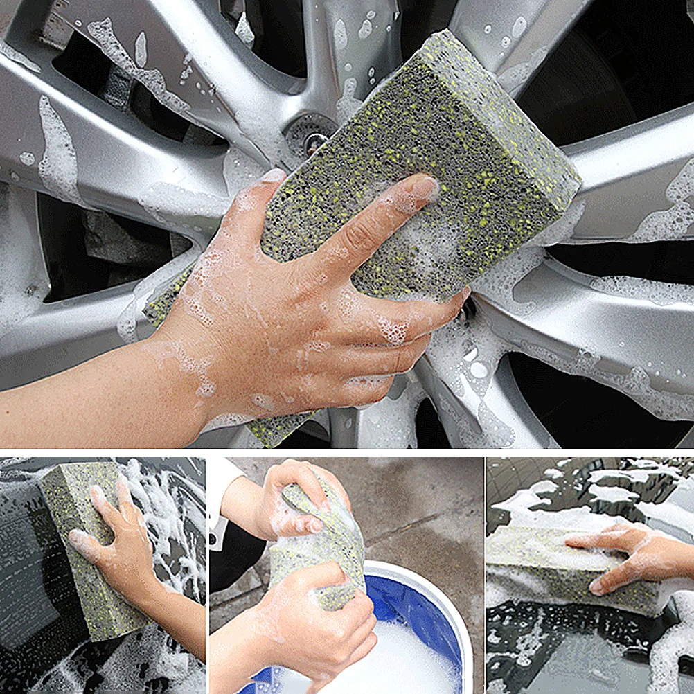 

2pcs Pva Sponge Cleaning Block Kitchen Dish Scrubber Car Washer Tool Multifunctional Absorbent Sponge For Auto Glass Furniture