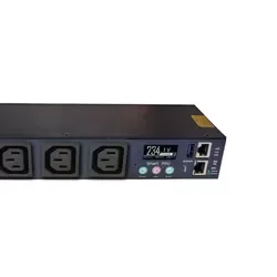 مركز البيانات PDU المقبس الطاقة SNMP خزانة ذكية Telnet 485Modbus 4-port تحويلة مراقبة التحويلة التحكم الألومنيوم pdu