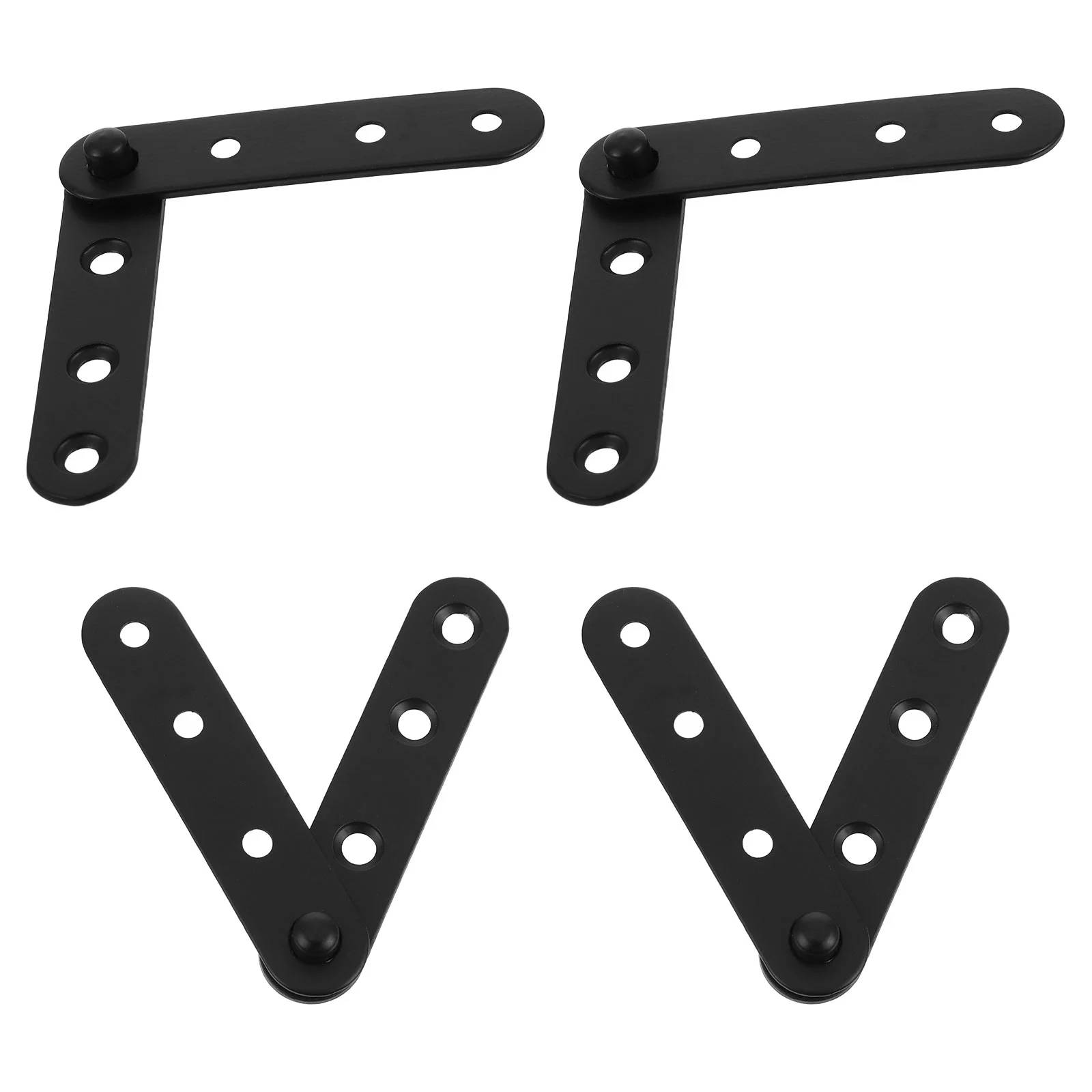 4PCS Straight Brackets Mending Plate Metal Brackets for Brace Heavy Duty Joining Plates for Wood Fence Bookcase Cabinet Straight