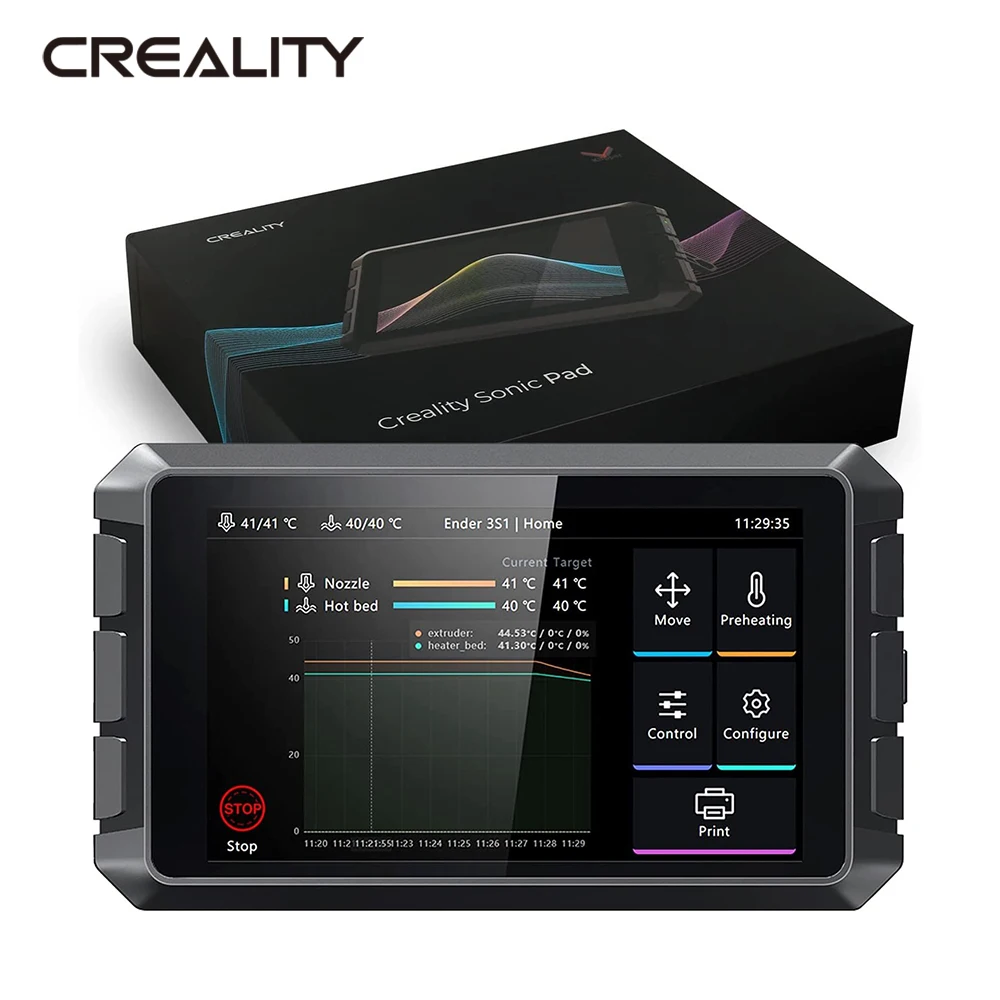 

Creality Sonic Pad 7 Inch RAM 2G ROM 8G 64 Bit Klipper Firmware Printing Speed Up Model Real Time Preview New Upgrade