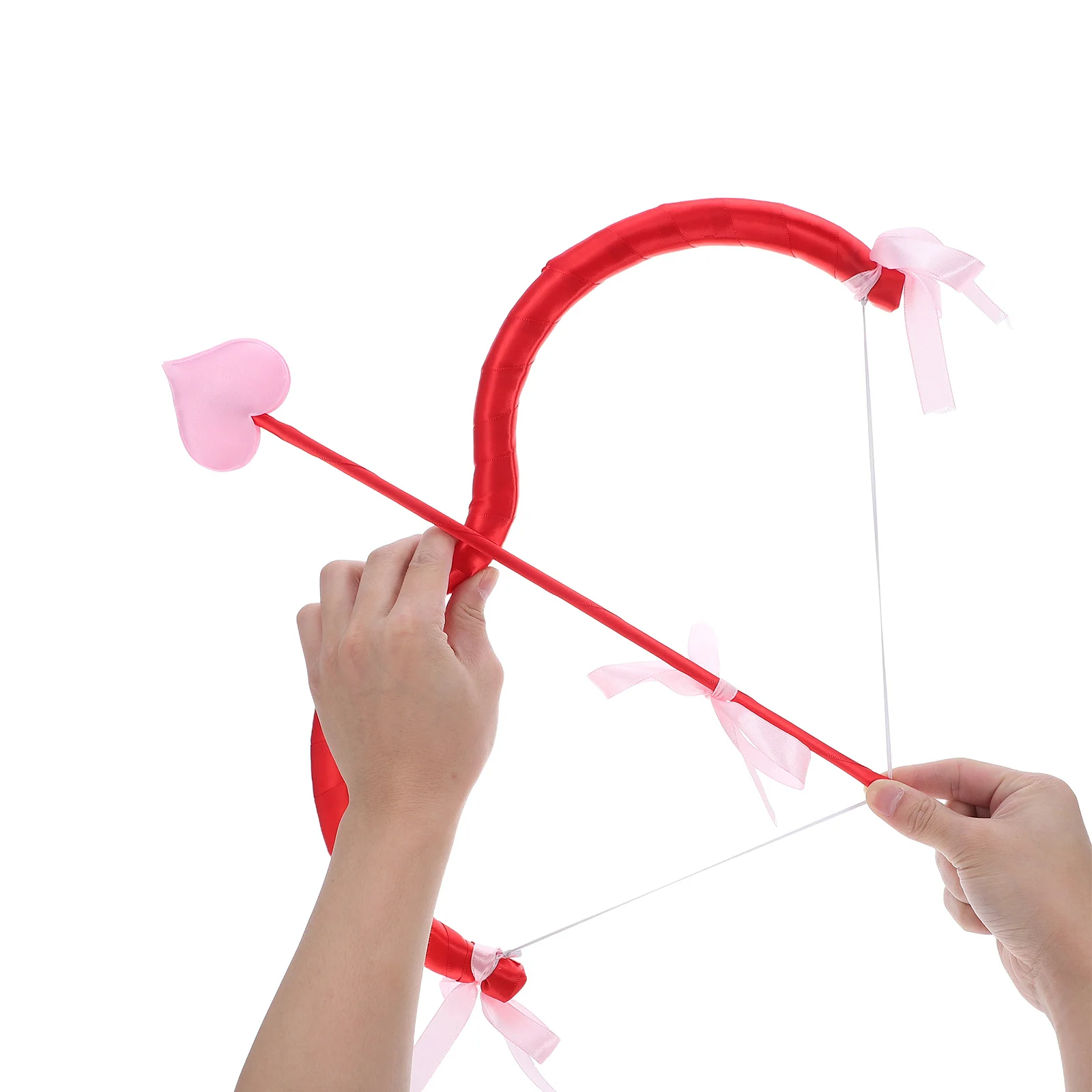 Cosplay Party Cupid Bow with Foam Arrow Prop for Valentine Costume Halloween Adult Archery Accessory Gift Red Mini Set