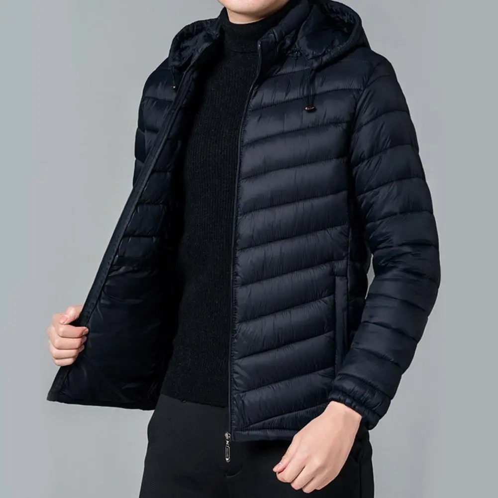 Uomo nuovo autunno inverno caldo impermeabile parka giacca cappotto uomo con cappuccio Casual Outwear cappello staccabile abiti parka cappotto maschile