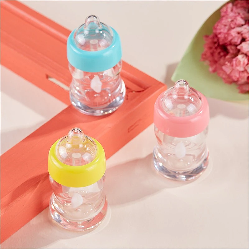 6ml Baby Bottle Shape Lip Gloss Tube, Empty Refillable Lip Glaze Container, Cosmetic Split Packaging
