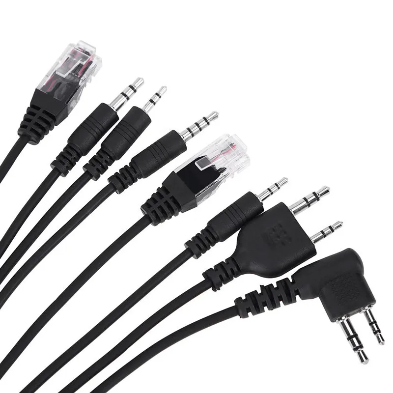 Cable programador USB multifunción 8 en 1 con CD para Walkie Talkie Baofeng, UV5R, UV82, TYT, Kenwood, Yaesu, Radios HYT