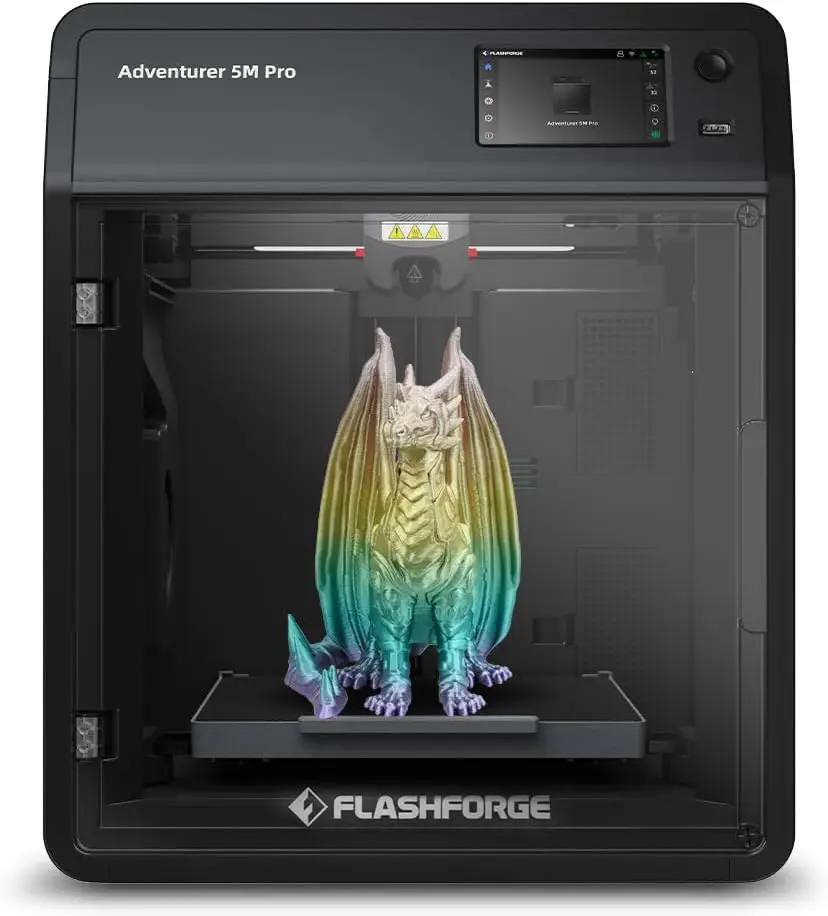 FLASHFORGE Adventurer 5M Pro 3D Pinter, 600mm/s High-Speed With 1 Click Fully Auto Printing Systerm