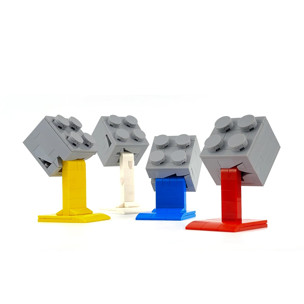 

MOC building blocks melt and flow out colorful paint DIY assembly lava flow building blocks building model decoration toy gift