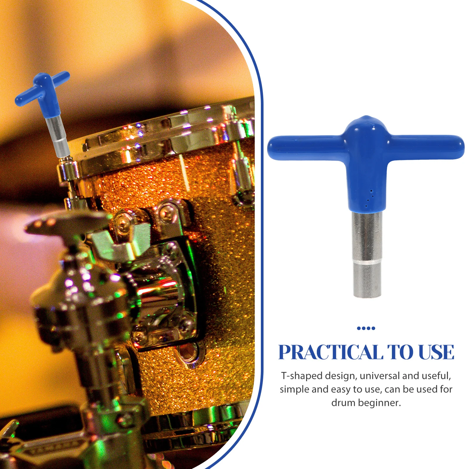 

Universal Drum Key Tuner for Beginner Wrench Tag Tuning Tool Adjust Adjustable Adjusting
