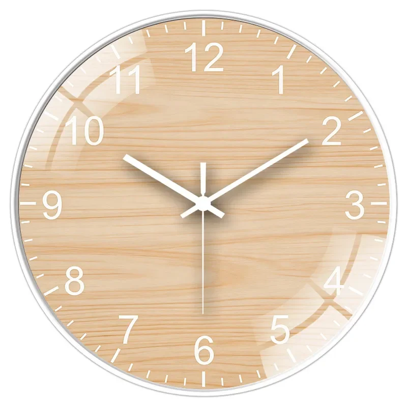 for Silent Wall Clock Simple Nordic Japanese Creative Round Decoration for Living Room Home Decor Non Ticking Quartz Clock