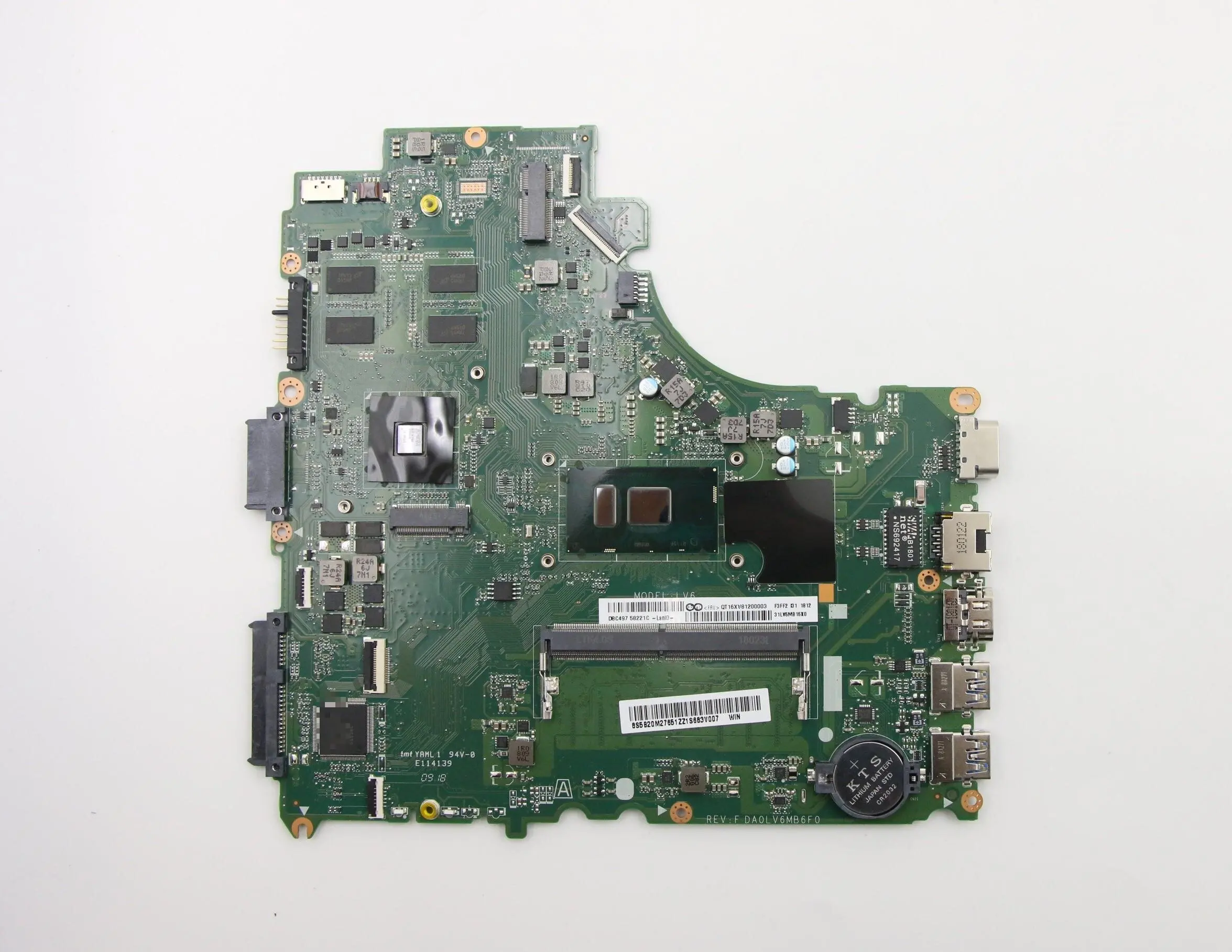 SN DA0LV6MB6F0 FRU PN 5B20M27670 CPU intelI77500U Model Multiple optional compatible replacement V310-15IKB Laptop motherboard