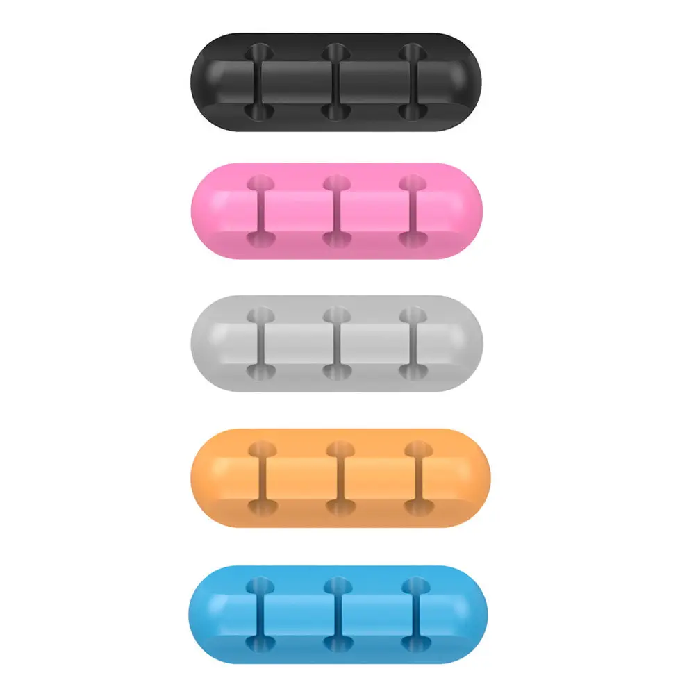 Cord Cable Organizer Self Adhesive Wire Management Clips for Charging Cables USB Audio Headphones Desktop Filing Cabinet Cleaner