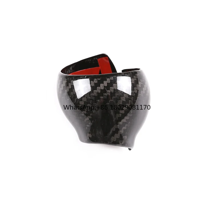 Fit for Audi A3 Q3 TTRS RSQ3 Real Carbon Fiber interior Accessories Gear Shift Knob Head Trim Cover Protection