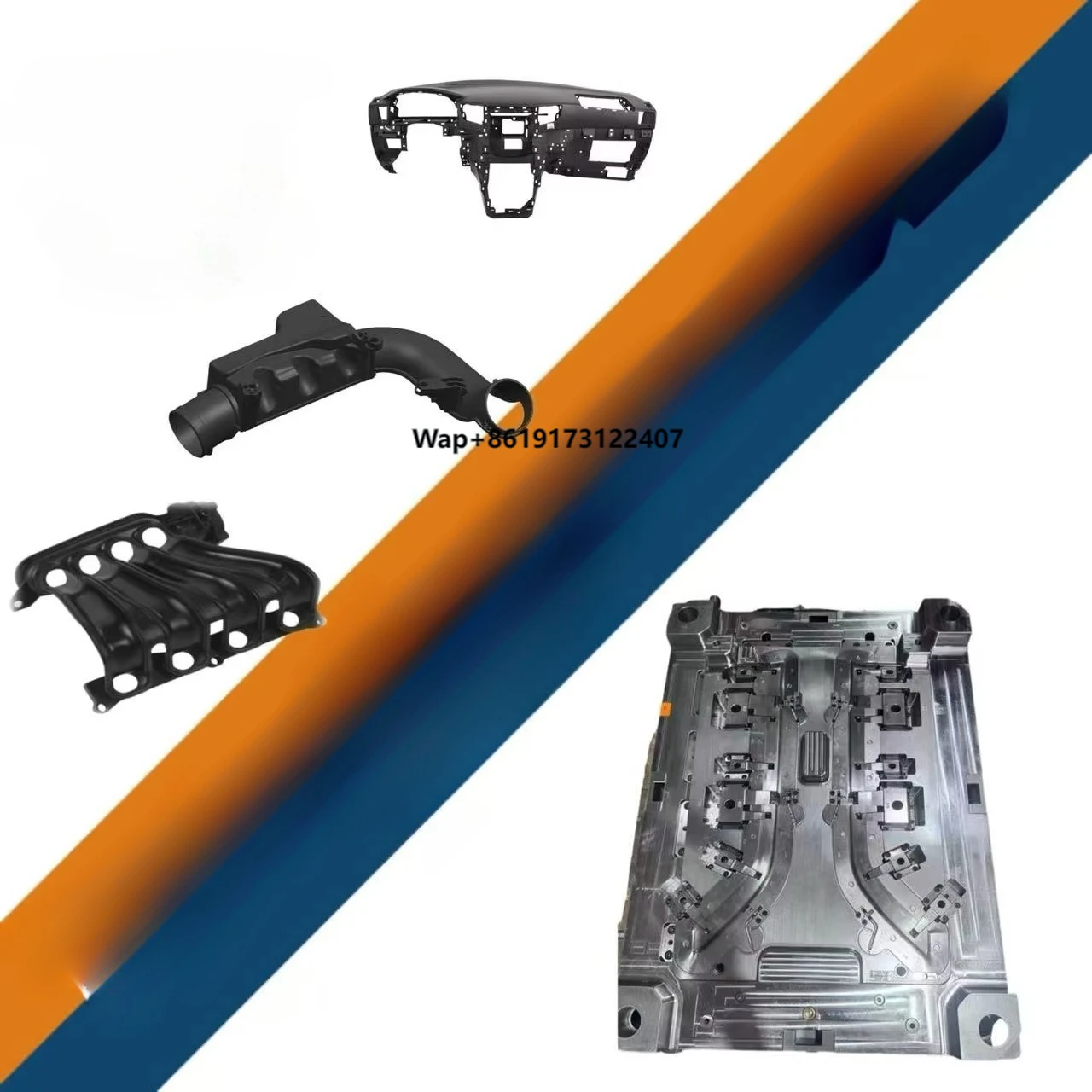 

Customized Automotive Mold Plastic Products ISO 9001 Certified PP/PC/ABS Materials 300,000-1,000,000 Shots Mold Life