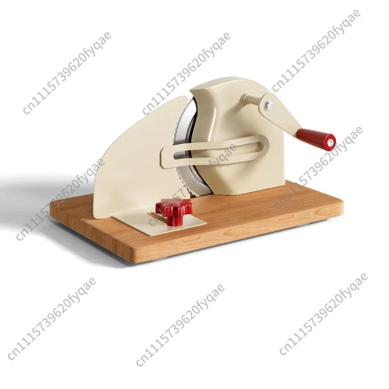 Manual adjustable bread slicer for toast, cheese, ham, lamb slices, hand-cranked slicers