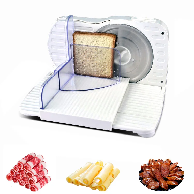 Fresh Meat Slicer Electric Automatic Adjustable Speeds High Capacity Portable Household Commercial Restaurant Frozen Food Deli