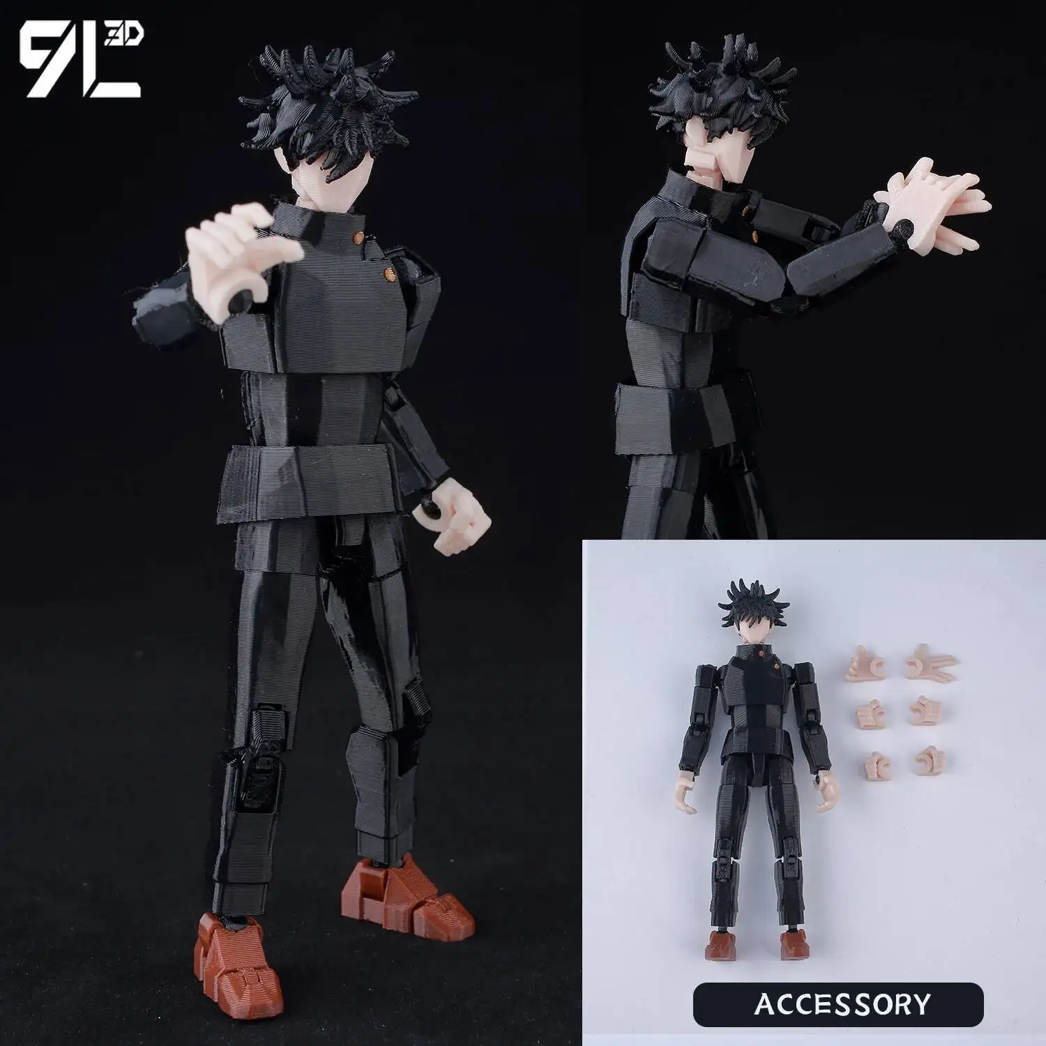 9L3D Printed Titan 13 Jujutsu Kaisen Mahoraga Figure Dummy 13 