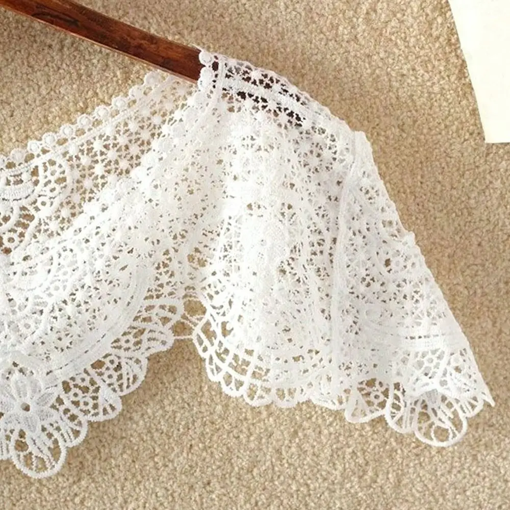 Cross Cloak Pure Color Lace Shawl Lace Blouse Shoulders Scarf Hollow Out Shawl Spring Autumn