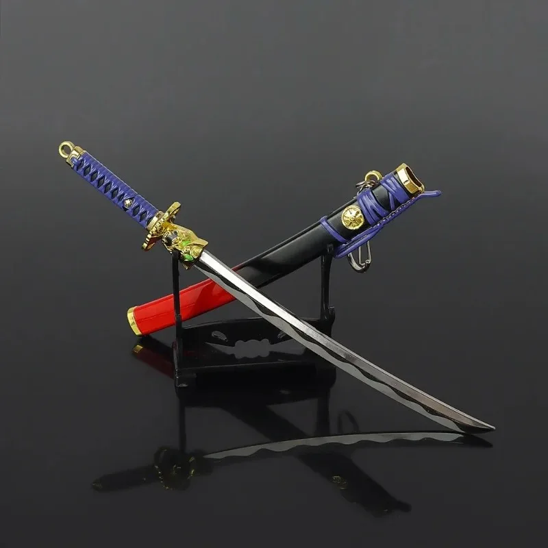 22CM Valorant Weapon Onimaru Kunitsuna Melee Weapon Model Oni EP 6 Skin Game Periphery Steel Samurai Sword Gifts Dolls Boys Toys