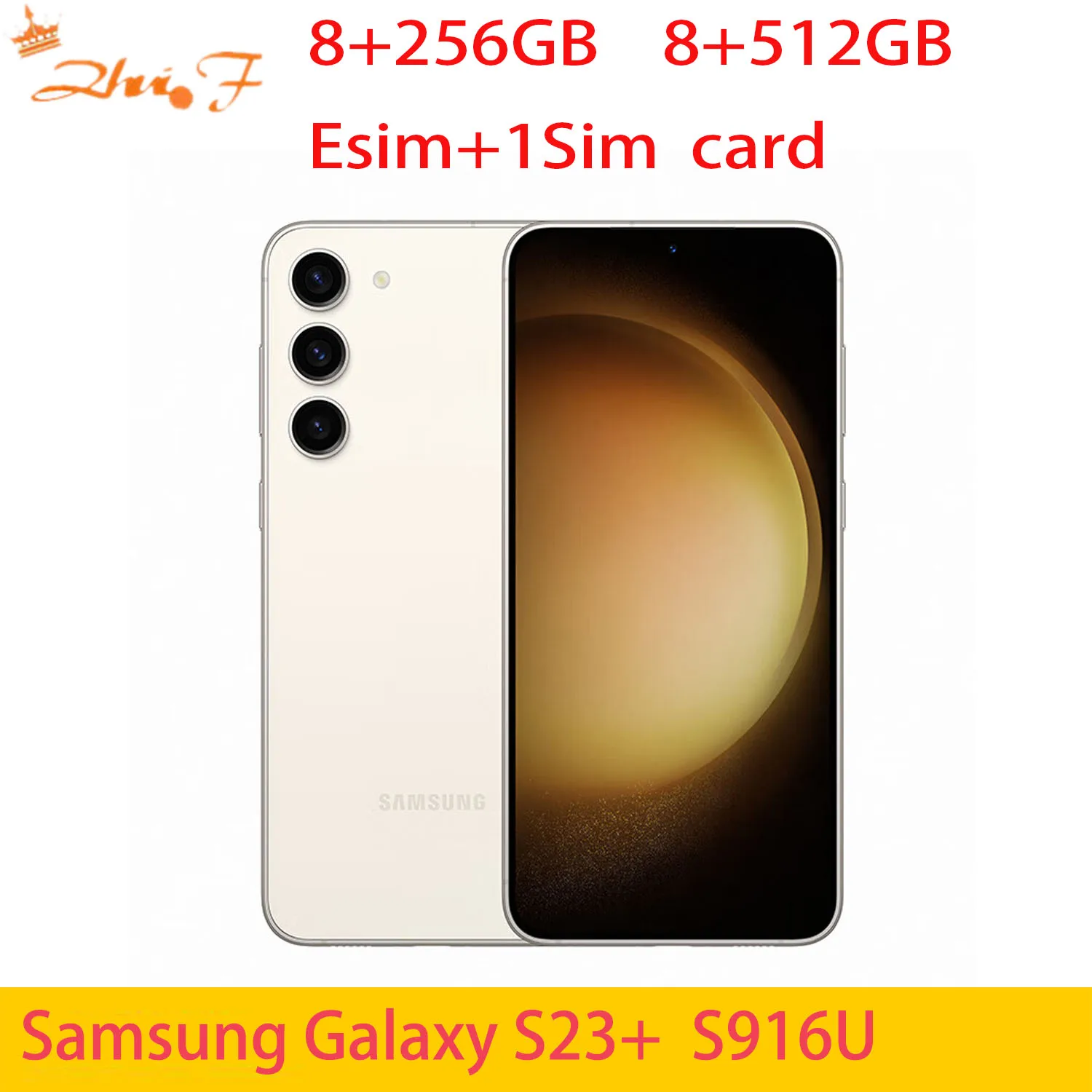 Samsung Galaxy S23+ S23 Plus 5G S916 S916u 256/512GB RAM 8GB Snapdragon NFC Octa Core Android Smartphone Unlocked