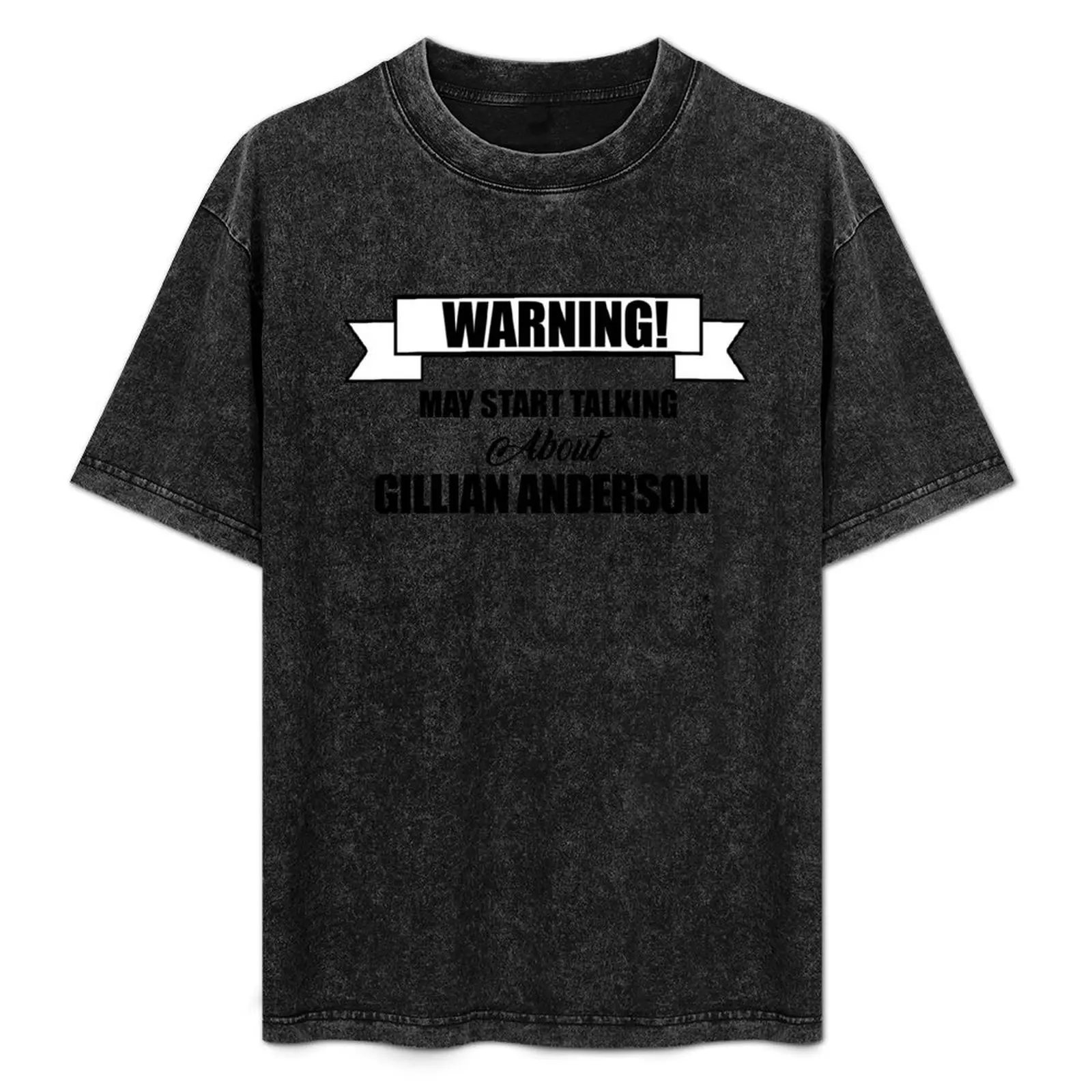 may start talking about gillian anderson T-Shirt quick-drying anime T-shirts for men cotton