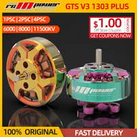 New Upgrade 1/2/4PCS Rcinpower GTS V3 1303 Plus Brushless Motor 6000/8000/11500KV For DJI O3 RC FPV Freestyle 2-3inch Drone