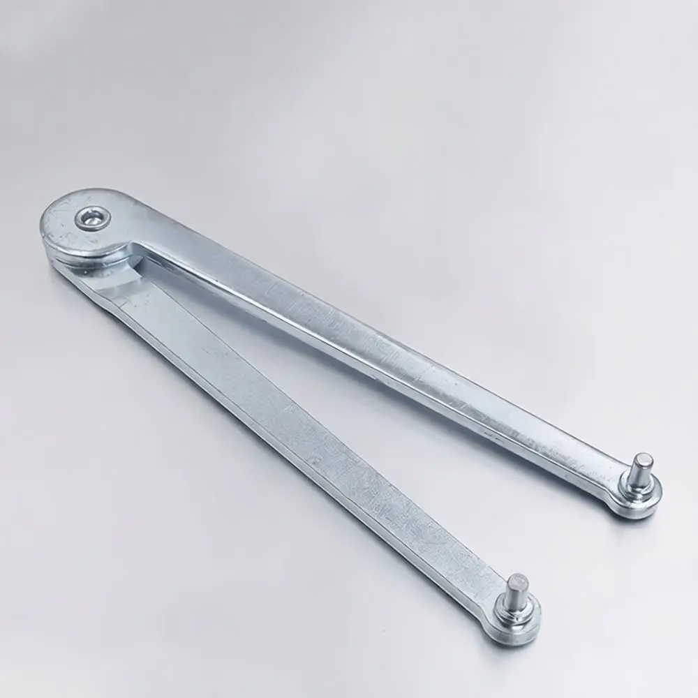 Essential Adjustable Angle Grinder Wrench Versatile Two Claw Three Pin Steel Spanner Hand Manual Repair Tool For Crafts