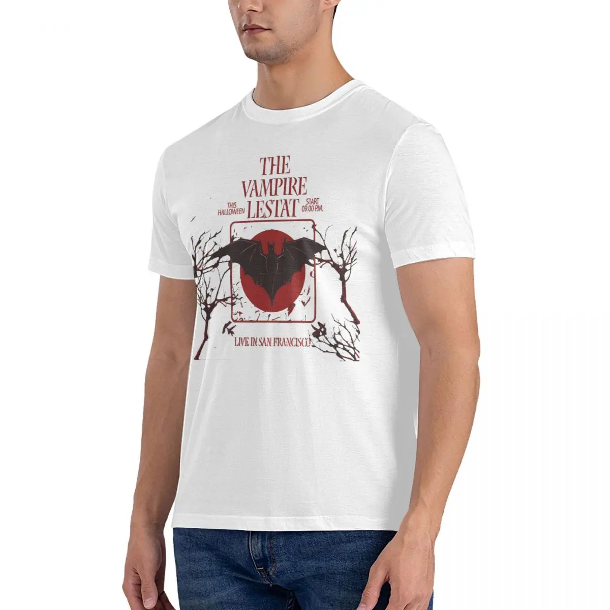 The Vampire Lestat - Concert Poster Fashion 100% Cotton Tees Short Sleeve Blood Of The Vampire T Shirt Round Collar Tops Unique